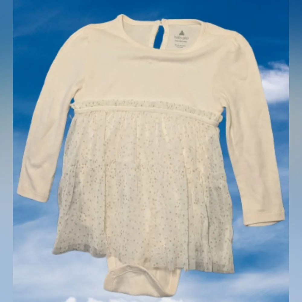 GAP Baby Tulle Skirt Dress Bodysuit 18-24 Months